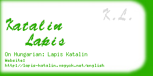 katalin lapis business card